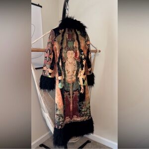 ISO vivienne tam Buddha faux fur coat